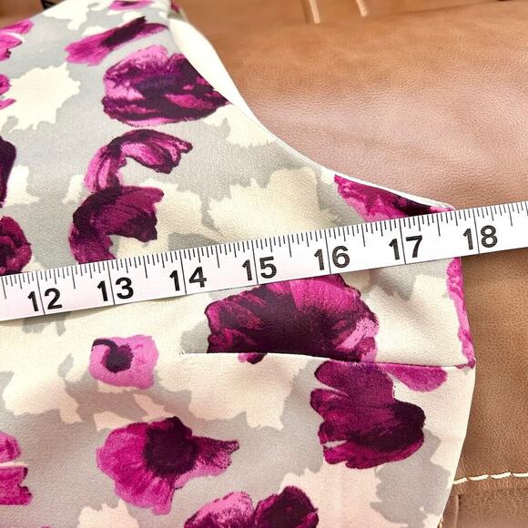 Banana Republic Purple Floral Sleeveless Maxi Ruffles NWOT Size 4 - Picture 13 of 15